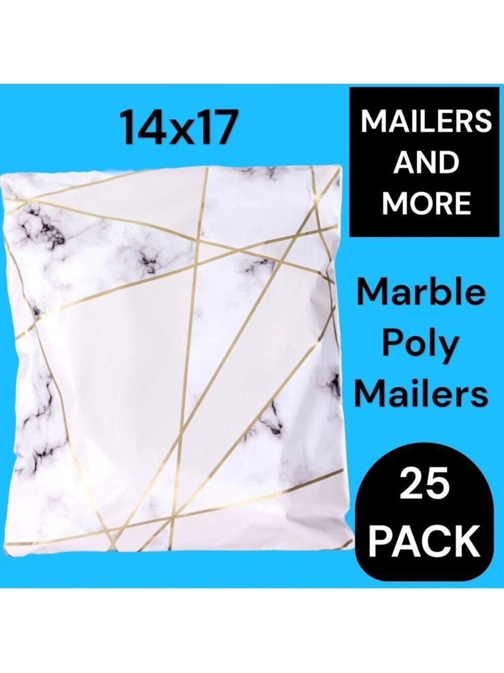 25 14X17 Marble Poly Mailers PRICE IS FIRM - Picture 3 of 11